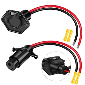 12V 10 Gauge 2 Wires Trolling Motor Plugs and Receptacle Kit Compatible with ... - Picture 1 of 7