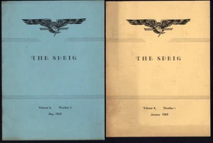 COLEGIO de Ozarks Clarksville AR * THE SPRIG enero, mayo 1949 escritura creativa - Imagen 1 de 6