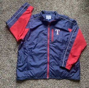 Texas Rangers Zip Windbreaker Jacket Men’s XXL Blue G-III Sports By Carl Banks - Picture 1 of 13