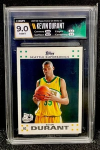 Kevin Durant Rookie 2007-08 Topps Rookie Set Blanco #2 Calificado HGA 9 Como Nuevo RC - Imagen 1 de 2