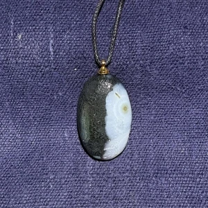 🌟🔥🚀Raro colgante de ágata áspera ojo Gobi de China Mongolia Interior - Imagen 1 de 10