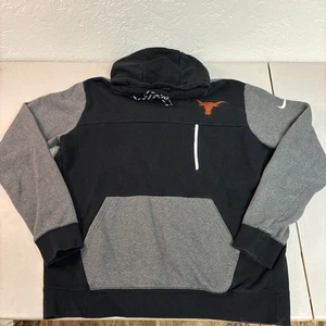 Nike Texas Longhorns Sudadera con Capucha Para Hombres XXL Negra/Gris Sudadera Auténtica NCAA - Imagen 1 de 6