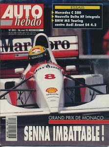 HEBDO AUTO Nr.882 26.05.1993 GP MONACO BMW M5 DELTA HF MERCEDES C280 - Bild 1 von 1