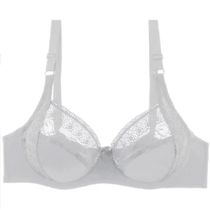 Plus Size Womens Bras Unpadded Bra Underwire Brassiere Lace Sexy Lingerie BCDDEF - Picture 1 of 43