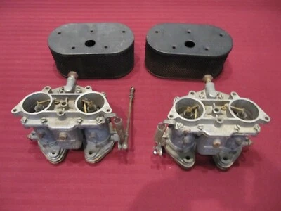 Solex 40 P11-4 Carburettors Porsche 356 912 with Knecht FL7096/3 Filters - Image 1 of 4
