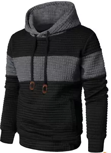 Men’s Cotton Knit Crewneck Sweatshirt Big 5XL Hoodie - Picture 1 of 7