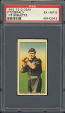 1910 T212 Obak Jack Fitzgerald PSA 6 Sacramento Sacts PCL