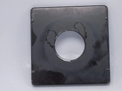 Graflex Pacemaker Crown Speed Graphic 4x5" Camera Black Lens Board 34.6mm Hole - Image 1 of 2