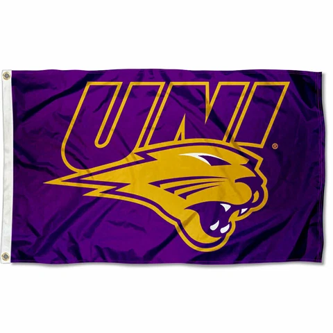 Northern Iowa Panthers UNI Logo Flag Large 3x5 Cover