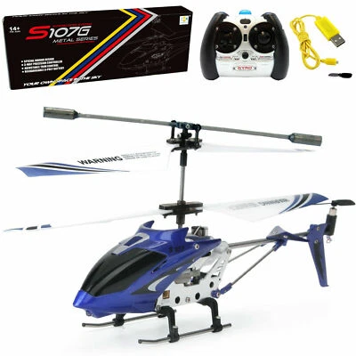 Syma S107 S107G RC Helicopter Phantom Metal 3.5CH Remote Control Toys with Gyro - Image 1 of 4