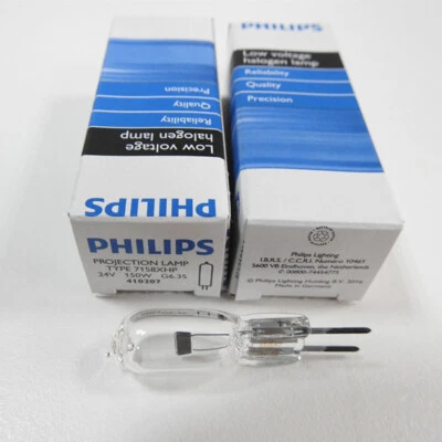 PHILIPS 7158 24V150W Projection Lamp Mitutoyo Rational Projector Bulb 7158XHP - Image 1 of 3