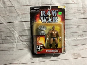 WWF WWE Raw Is War 1999 Jakks Pacific The Rock Figure W/ Trash Can - Brand NEW - Picture 1 of 6