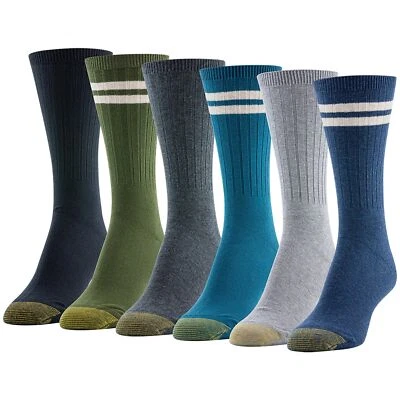 Calcetines informales GOLDTOE para mujer con textura, varios pares, brezo índigo surtido Foto 1 de 4