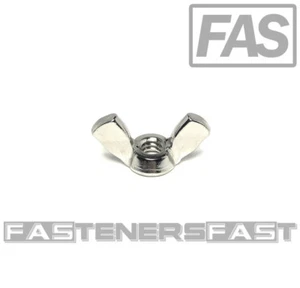 (10) 10-24 Stainless Steel Wing Nut #10-24 Butterfly Nut Bright Finish (10 Pcs) - Picture 1 of 4