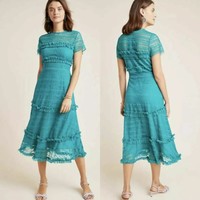 shoshanna chantae lace midi dress