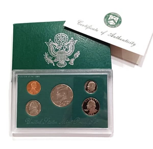 1994 S Proof Set - 5 Coins, United States Mint with Original Box & COA - Picture 1 of 3