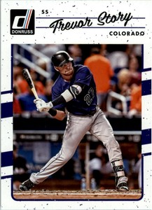 2017 Donruss Magenta Back #90 Trevor Story - NM-MT