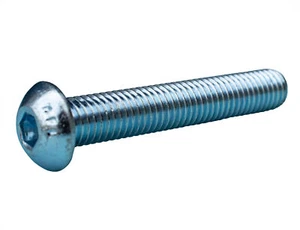 DIN7380-1 Linsenkopfschrauben Flachkopfschrauben ISO7380 verzinkt Innensechskant - Bild 1 von 1