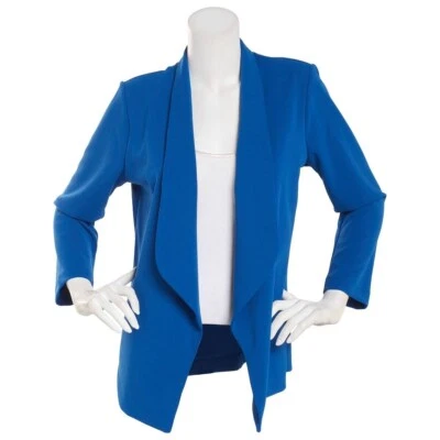 NY Collection Women’s Sleeve Ponte Jacket Blue Size PL NWT - Image 1 of 4