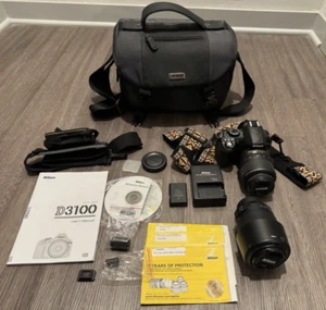 BUNDLE Nikon D3100 - 2 Lenses - LOW SHUTTER COUNT - Digital DSLR Camera - Picture 1 of 24