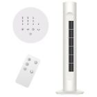 Mylek Tower Fan Cooling Electric Oscillating Digital Timer Remote Control White 