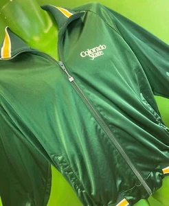 NCAA Colorado State Rams Russell Silky Green Full-Zip Bomber Jacket Men's X-Larg - Picture 1 of 6
