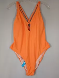 Traje de baño Cupshe XL naranja de una pieza elástico en 4 vías NUEVO etiqueta envío rápido - Imagen 1 de 18