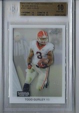2015 Foglia Acetato Calcio Recluta Todd Gurley BGS 10 Pristine/Gemma Mint RC