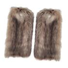2x Leg Warmers Fuzzy Furry Boot Covers Cuff Cover Anime Party Cosplay Women