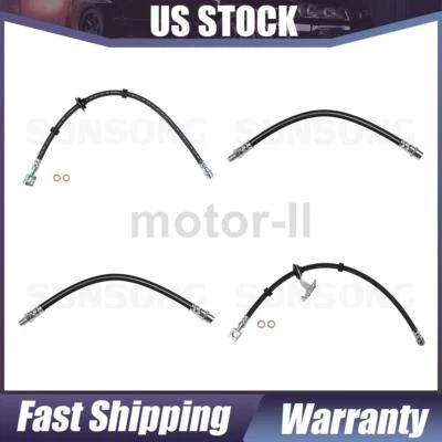 4X Línea de freno de manguera hidráulica de freno delantero trasero para Mercedes-Benz ML320 1998-2003 Foto 1 de 4