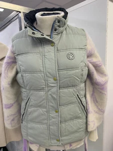 Giubbotto piumino smanicato donna Kejo grigio ghiaccio taglia 42 DIFETTI MACCHIE - Foto 1 di 8