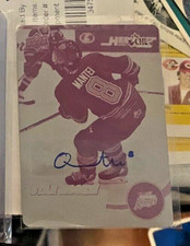 2021-22 Upper Deck CHL Stars QUINN MANTEI WHEAT KINGS AUTOGRAPH PRINTING PLATE