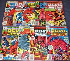 DEVIL DINOSAUR #1-9 Full Set! 1st MOON-BOY! High Grades! Jack Kirby! 1978