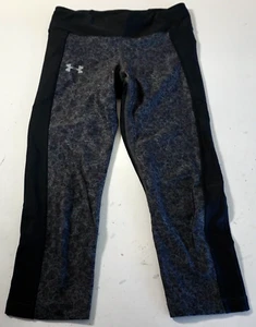 UNDER ARMOUR HEATGEAR GIRLS COMPRESSION ATHLETIC/YOGA PANTS BLACK SMALL!! - Picture 1 of 4