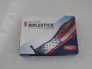 Military Biblestick NKJV Faith Comes By Hearing 40 Day listening plan New - Picture 1 of 4