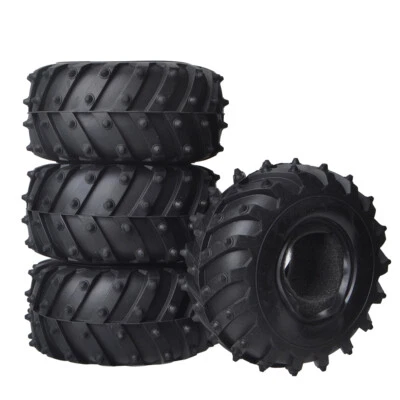 4PCS Rubber Tyre Buggy Tires Für Tamiya GF-02 BlackFoot Monster Beetle Parts - Bild 1 von 4