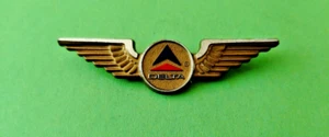 Delta Airlines Vintage Plastic Jr Pilot Flight Attendant Wings Lapel Badge - Picture 1 of 2
