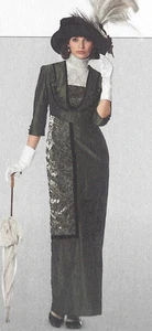 1900s Edwardian Vintage Sewing Pattern DRESS B36-38-40-42-44-46-48-50 (1143) - Picture 1 of 4