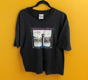 Camicia grafica vintage anni 90 Hanes Beefy-T Kaiser Permanente double face taglia XL - Foto 1 di 4