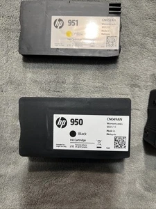 Zestaw 3 oryginalnych oryginalnych atramentów HP 950 BLK 951 MAG YEL 2018-2024 - Zdjęcie 1 z 8