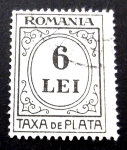 Romania-1930-Taxa De Plata-6 Lei-Used - Picture 1 of 2