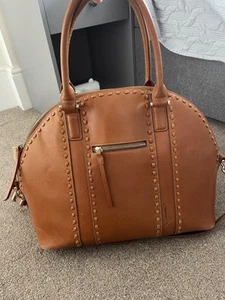 Baby beau Leather changing bag . Used But It Good Condition - Picture 1 of 8