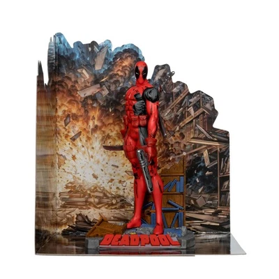 McFarlane 玩具 - Marvel Deadpool 1: 10 比例姿势人偶带场景全新 Mu — 第 1/4 张图片