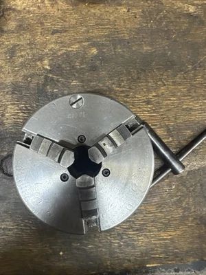 "Torno de metal Atlas Craftsman 10"" 5 pulgadas 3 mandril de mandíbula 1-1/2 x8 con llave" Foto 1 de 4