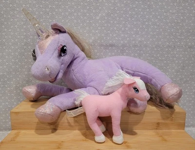 Barbie Lago de los Cisnes Lila Unicornio Cascanueces Mazapán Caballo Poni Juego de Juguetes de Peluche Años 2000 Foto 1 de 4