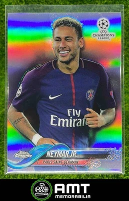 2017 Topps Chrome UEFA Champions League #50 Neymar Jr. Image Variation Refractor - Image 1 of 3