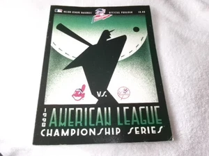 1998 N Y YANKEES AMERICAN LEAGUE CHAMPIONSHIP SERIES PROGRAM-EXCELLENT CONDITION - Picture 1 of 1