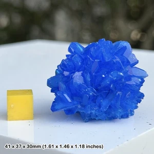 Chalcanthite crystal - lab-grown blue copper sulfate - poland - genuine - Picture 1 of 1