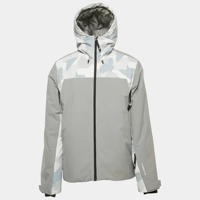 J Mendel Grey Synthetic ZipUp Hooded Base Champ Ski Jacket M - Image 1 of 4