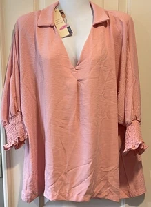 Dokotoo Pink Polyester Loose Fitting Top - Medium - NWT - Picture 1 of 2